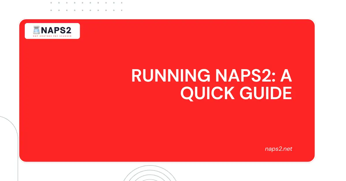 Running NAPS2
