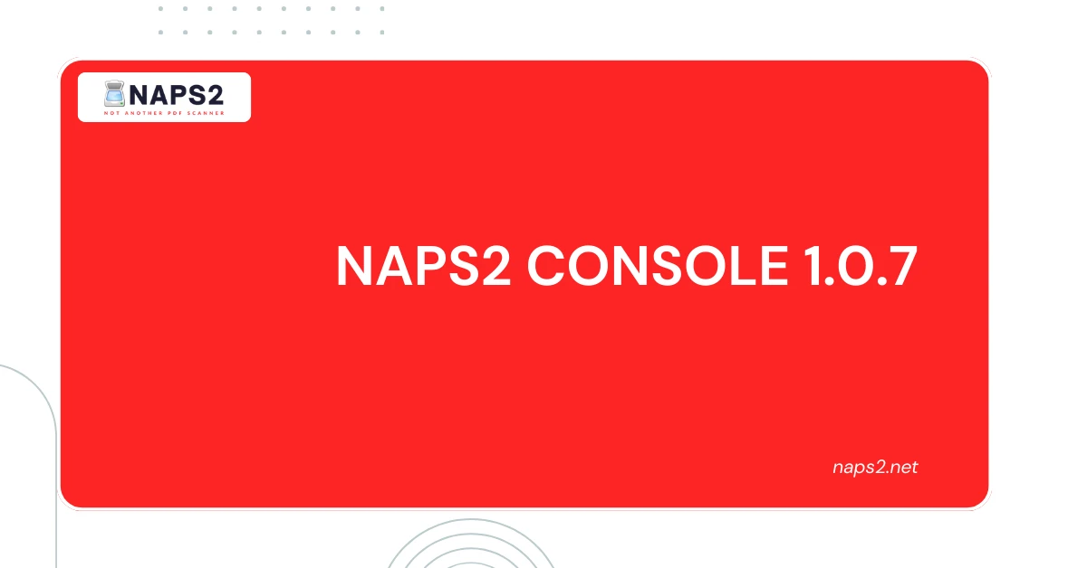 NAPS2 Console 1.0.7